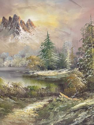 Quadro dipinto pittura olio su tela vintage quadri