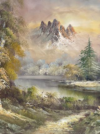 Quadro dipinto pittura olio su tela vintage quadri