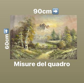 Quadro dipinto pittura olio su tela vintage quadri