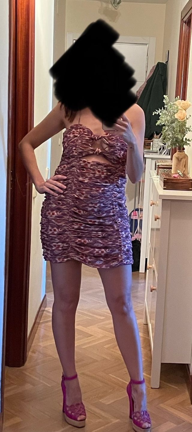 Vestido gasa Zara tM