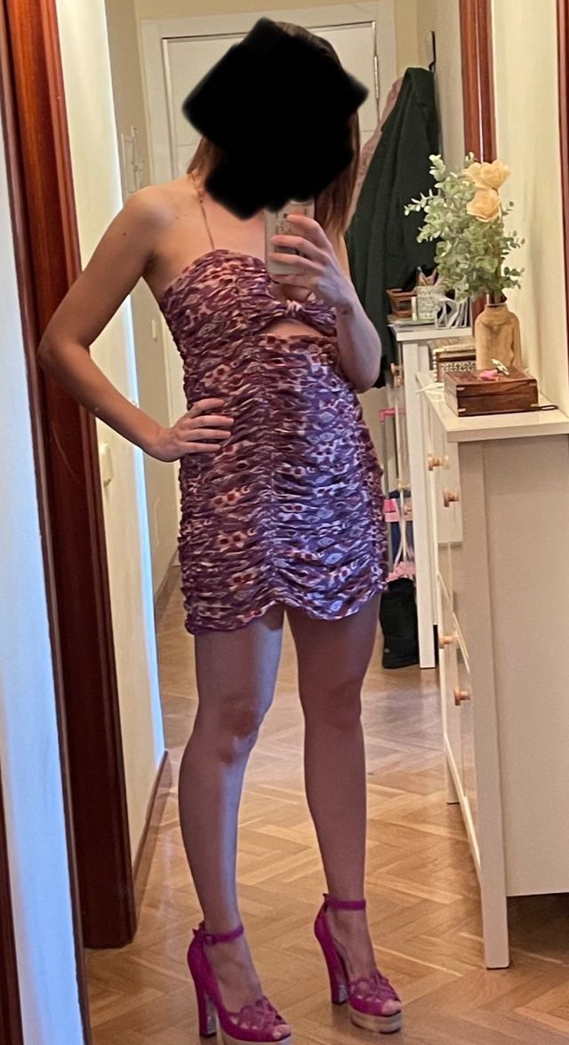 Vestido gasa Zara tM