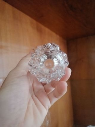 Candelabros de cristal tallado