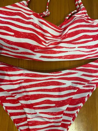 bikini rosa blanco M