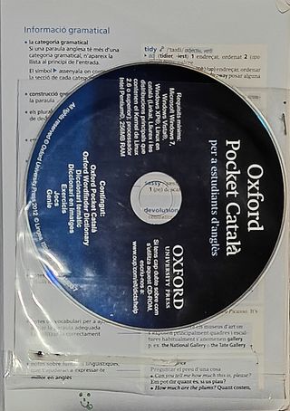 DICCIONARIO OXFORD POCKET CATALÁN