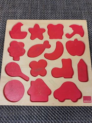 PUZLE SILUETAS madera y colores