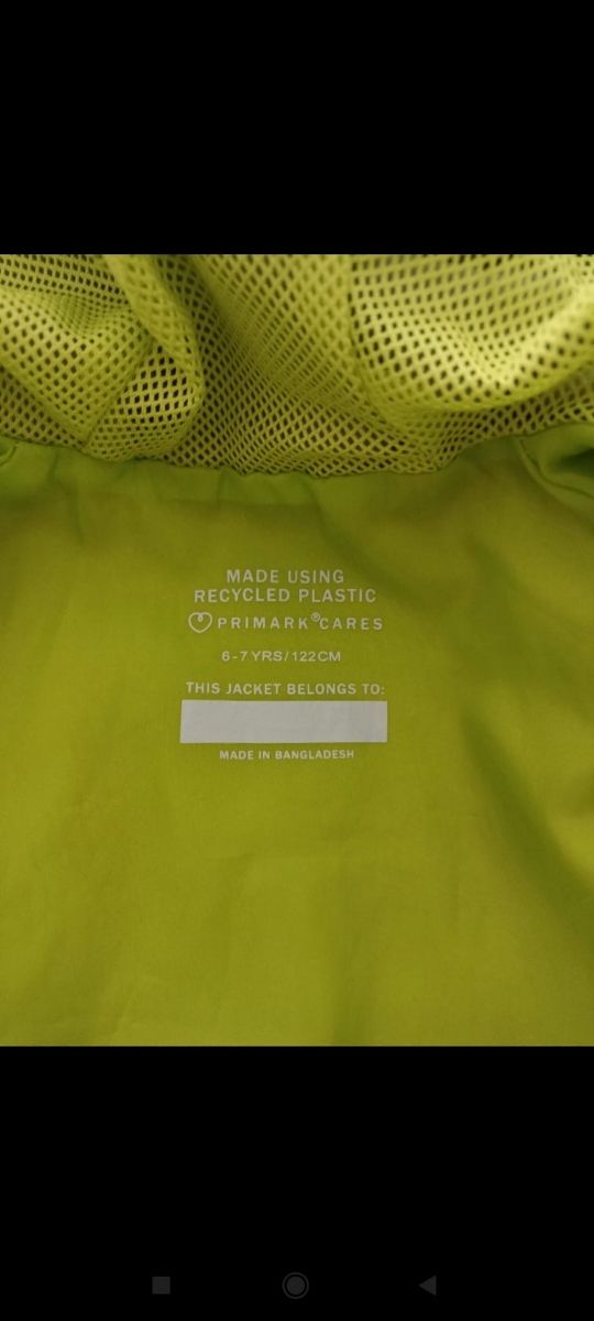 Cazadora cortavientos Primark