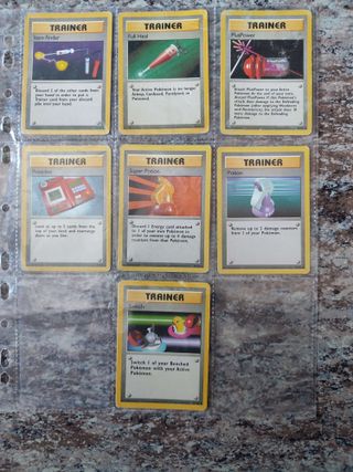 Pokemon Trainer Cartas Lote #1