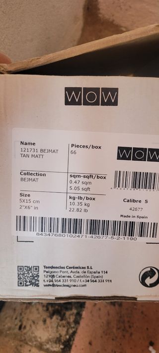 azulejo imitacion terracota