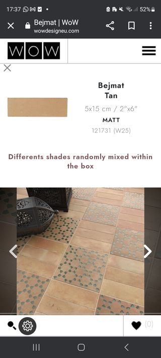 azulejo imitacion terracota