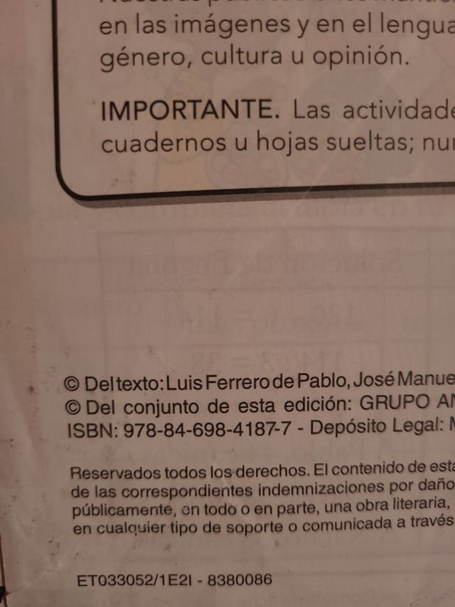 libro matemáticas 3 de primaria