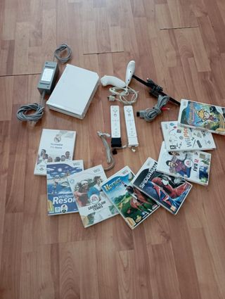 Consola completa Wii +  8 juegos 