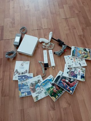 Consola completa Wii +  8 juegos 