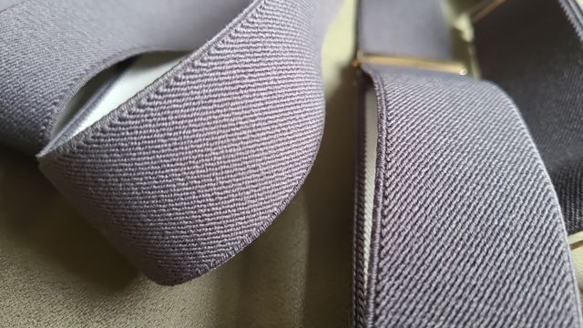 Bretelle elastiche vintage color grigio scuro