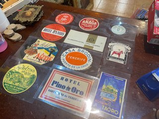 Lote 58 etiquetas antiguas hoteles tenerife