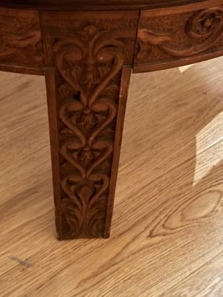 MESA UNICA ANTIGUA DE MARMOL CON MADERA