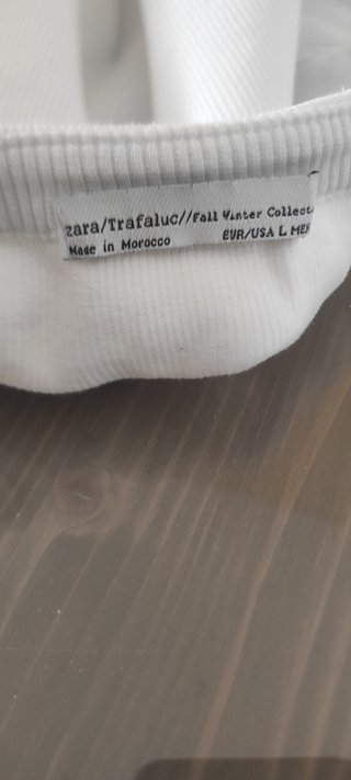 Top Zara Trafaluc blanco