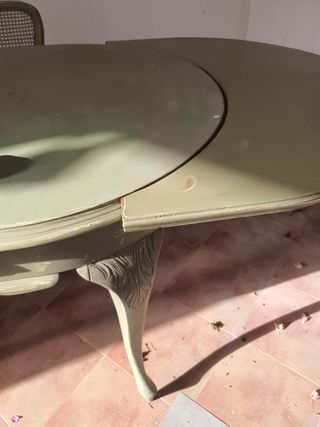 mesa y sillas Vintage