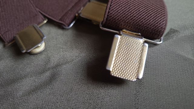 Bretelle elastiche vintage color marrone