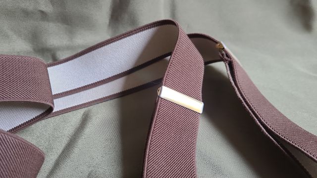 Bretelle elastiche vintage color marrone