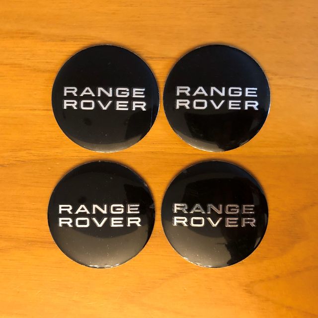4 lenti adesive Range Rover nero 56mm