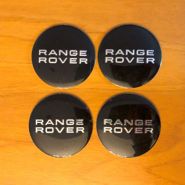 4 lenti adesive Range Rover nero 56mm