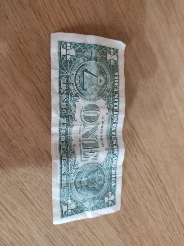 Billete real de 1 dólar