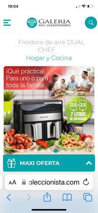 Freidora de aire DUAL CHEP