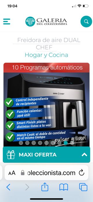 Freidora de aire DUAL CHEP