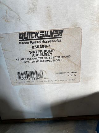 BOMBA AGUA mercruiser 8503991