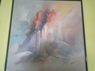 Cuadro de pareja al oleo