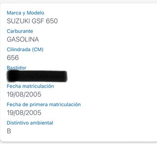 Suzuki Bandit GSF 650 Limitada