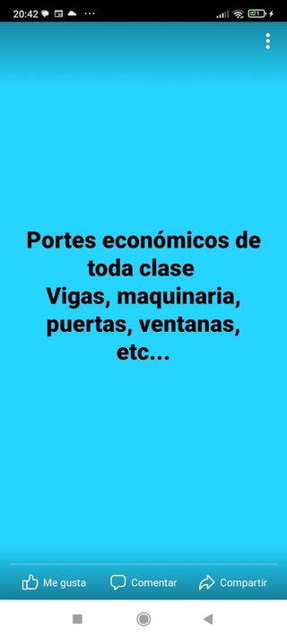 portes esconomicos transportes de todo tipo