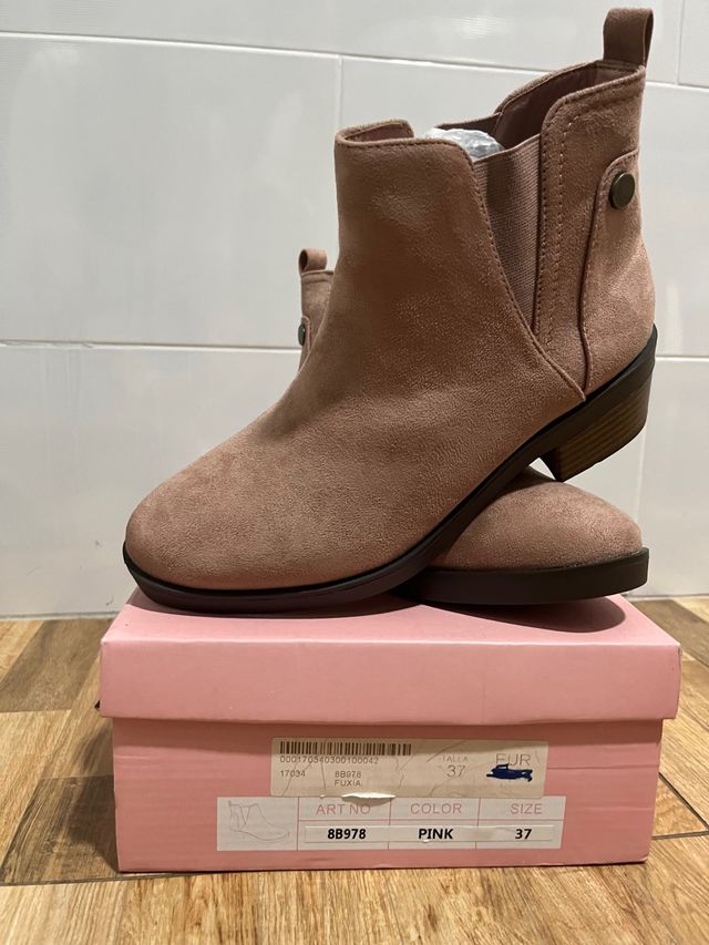 botín rosa nuevos sin estrenar nuevos