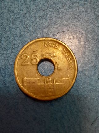 25 pesetas origen país Vasco (donostia)