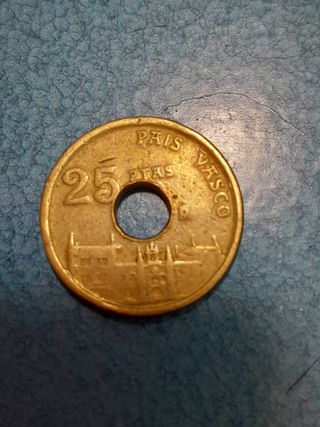 25 pesetas origen país Vasco (donostia)
