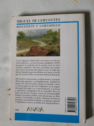 LIBRO Rinconete y Cortadillo. Cervantes