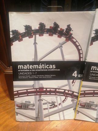 Libros de matemáticas académicas 4 eso