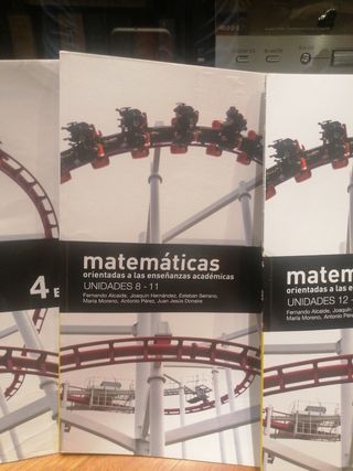Libros de matemáticas académicas 4 eso