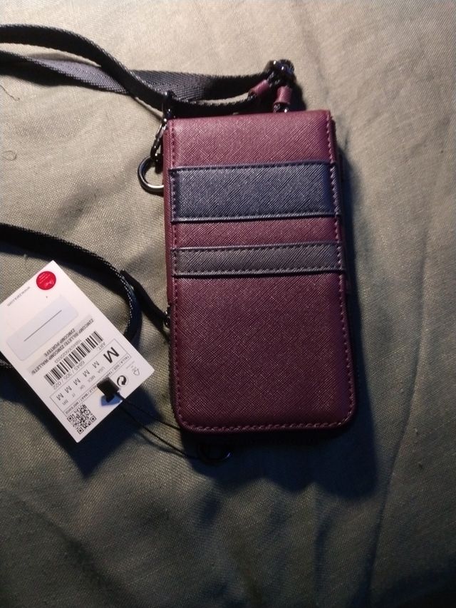 Mini bandolera, de piel