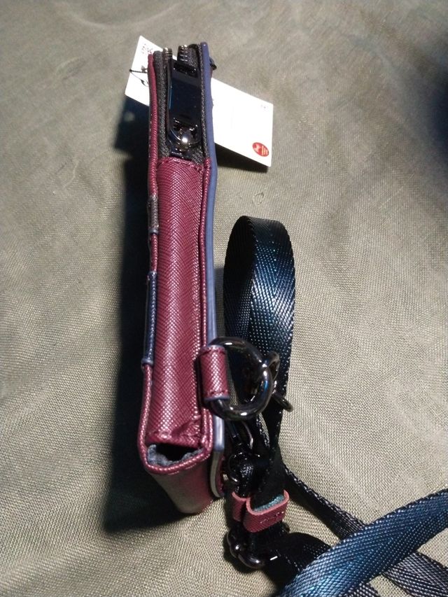 Mini bandolera, de piel