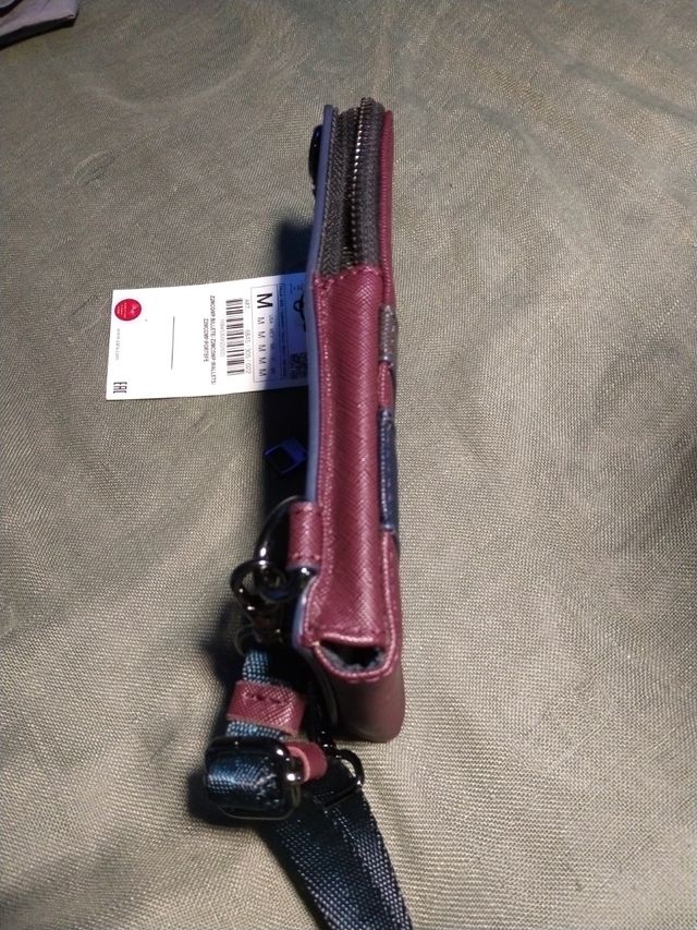 Mini bandolera, de piel