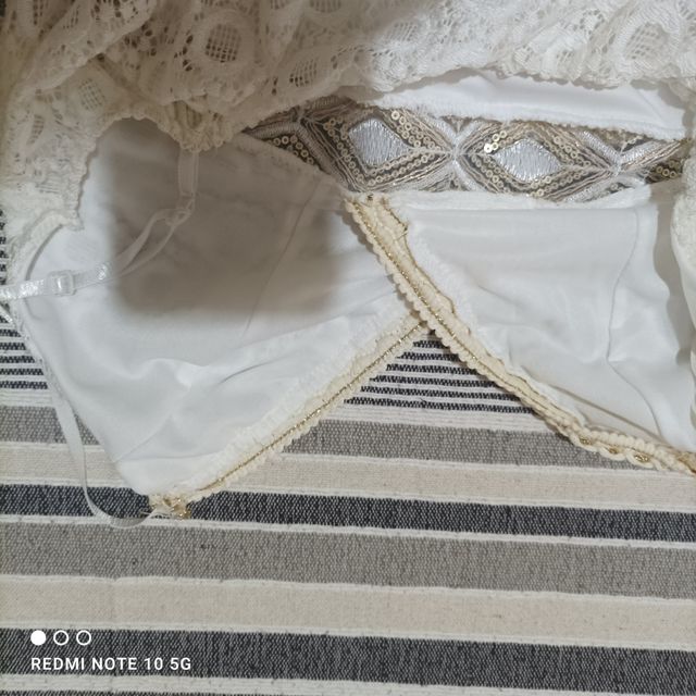 vestito lungo in pizzo taglia unica 