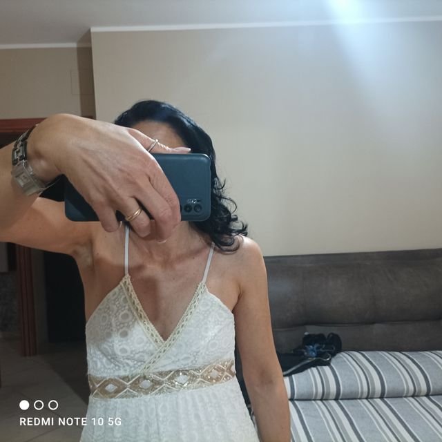 vestito lungo in pizzo taglia unica 