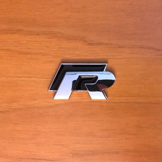 Stemma logo R Volkswagen nero 55x28mm