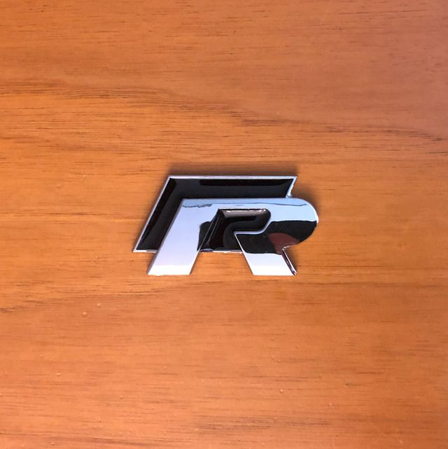 Stemma logo R Volkswagen nero 55x28mm