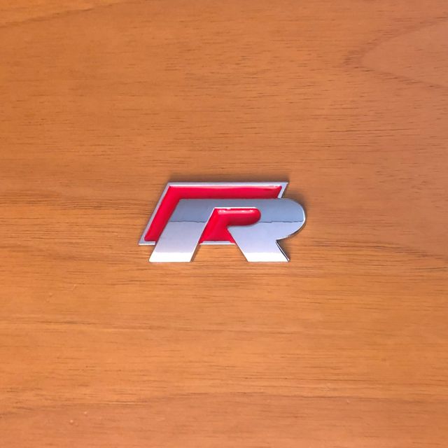 Stemma logo R Volkswagen rosso 55x28mm