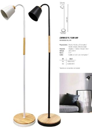 Lámpara de pie estilo nórdico