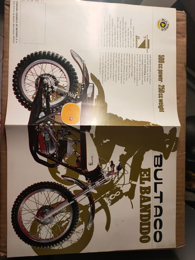 catalogos bultaco el bandido mk2 original inglés
