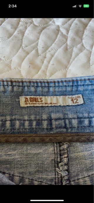 Falda  vaquera corta