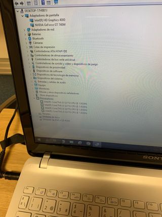 Sony Vaio de 15" intel i3/6Gb